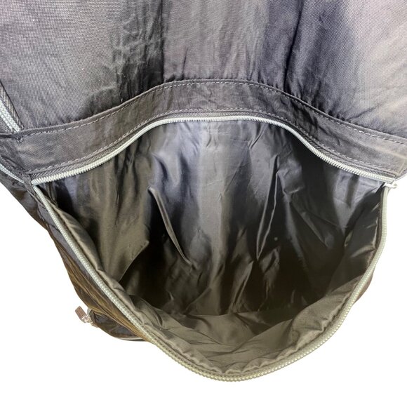 Biaggi Black Nylon Collapsible Rolling Duffel Bag With Multiple Pockets - Picture 8 of 15